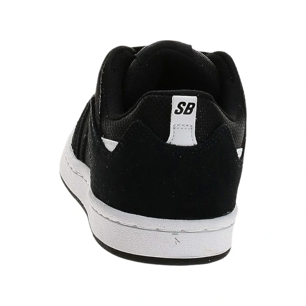 NEW Nike SB Men's Alleyoop Suede Skateboarding Shoe, Black/White/Black, 11.5